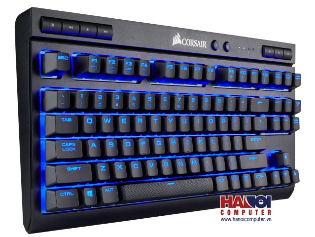 Keyboard Corsair K63 Wireless Mechanical Cherry MX Red - Blue Led