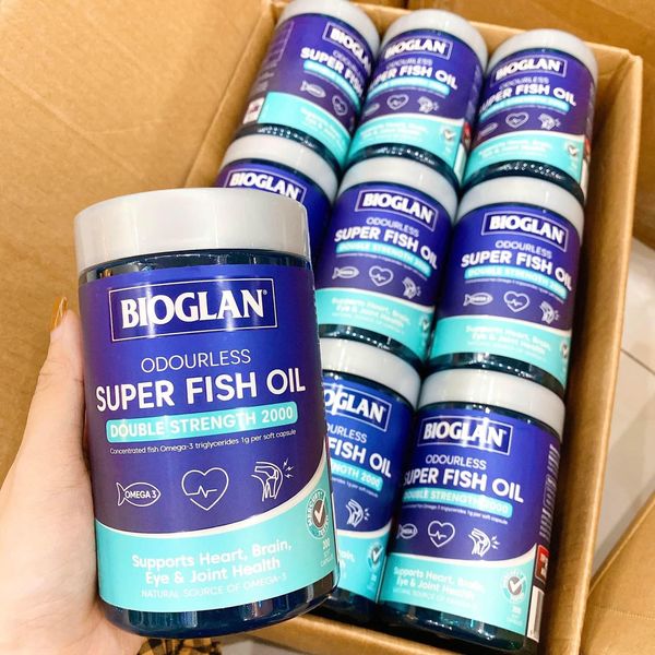 Siêu dầu cá Bioglan Fish Oil 2000mg 200 viên úc