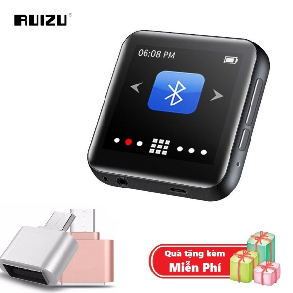 ( Quà tặng Đầu OTG cho điện thoại Android ) Máy nghe nhạc MP3 Bluetooth cao cấp Ruizu M9 - Hifi Music Player Ruizu M9 - Màn hình cảm ứng 1.8inch - Máy nghe nhạc Lossless Ruizu M9