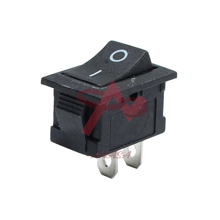 Công Tắc Bập Bênh Màu Đen KCD1-101 6A/250V 2 Chân 2 Chế Độ ON-OFF (2 Màu Đỏ Đen Ngẫu Nhiên)