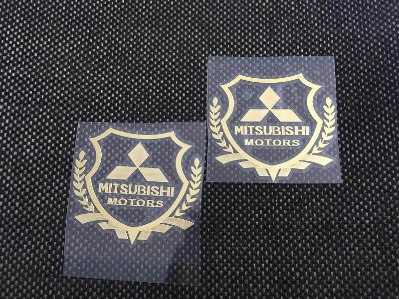 [HCM]Bộ 2 Logo Decal 3D dán xe ô tô (Mits)