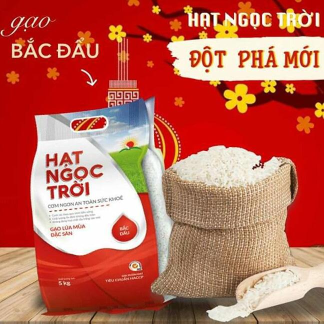 Gạo Hạt Ngọc Trời Bắc Đẩu túi 5kg