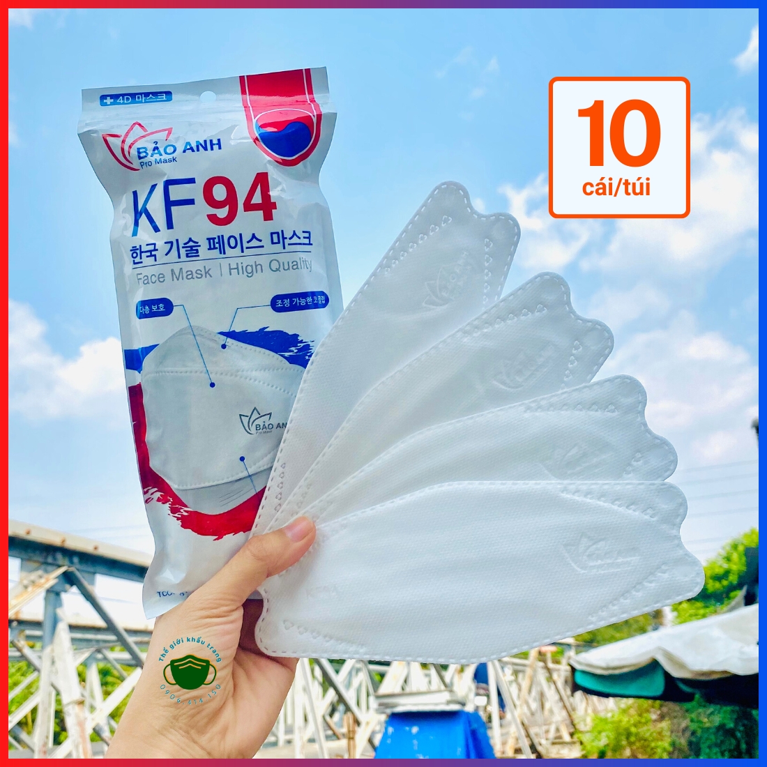 Set 40 cái, 10 cái khẩu trang KF94 , tiêu chuẩn Hàn quốc - Thegioikhautrang.vietnam