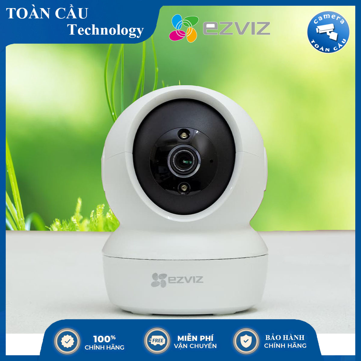 Camera WIFI EZVIZ H6C 4MP - Độ Phân Giải 4MP, Theo Dõi Chuyển Động, Đàm Thoại 2 Chiều, Theo Dõi Từ Mọi Nơi - CAMERA TOÀN CẦU