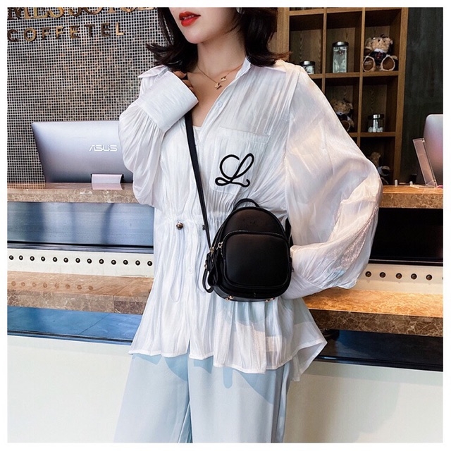 ❤️𝑩𝒂𝒍𝒐 𝒅𝒂, balo mini🌷balo đeo chéo nữ