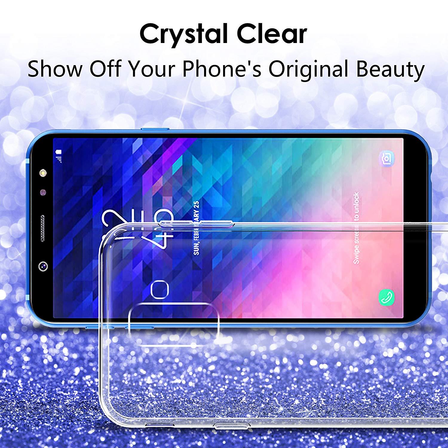 Ốp Silicon cho Samsung Galaxy A6 Plus Trong suốt (Loại A+ chống ố vàng)