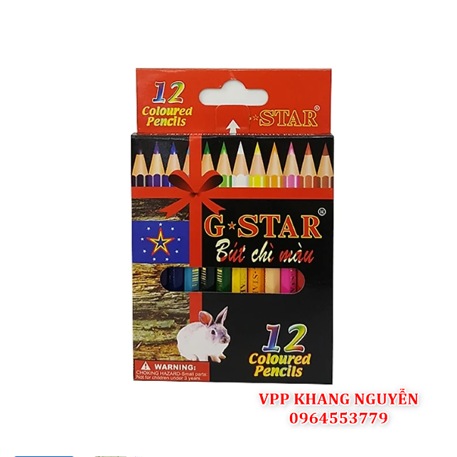 Bút chì 12 màu ngắn g.star