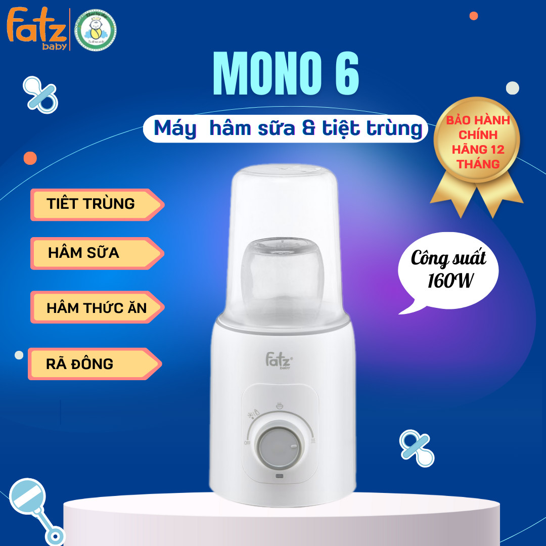Máy hâm sữa và tiệt trùng fatz baby mono 6 fb3001tn