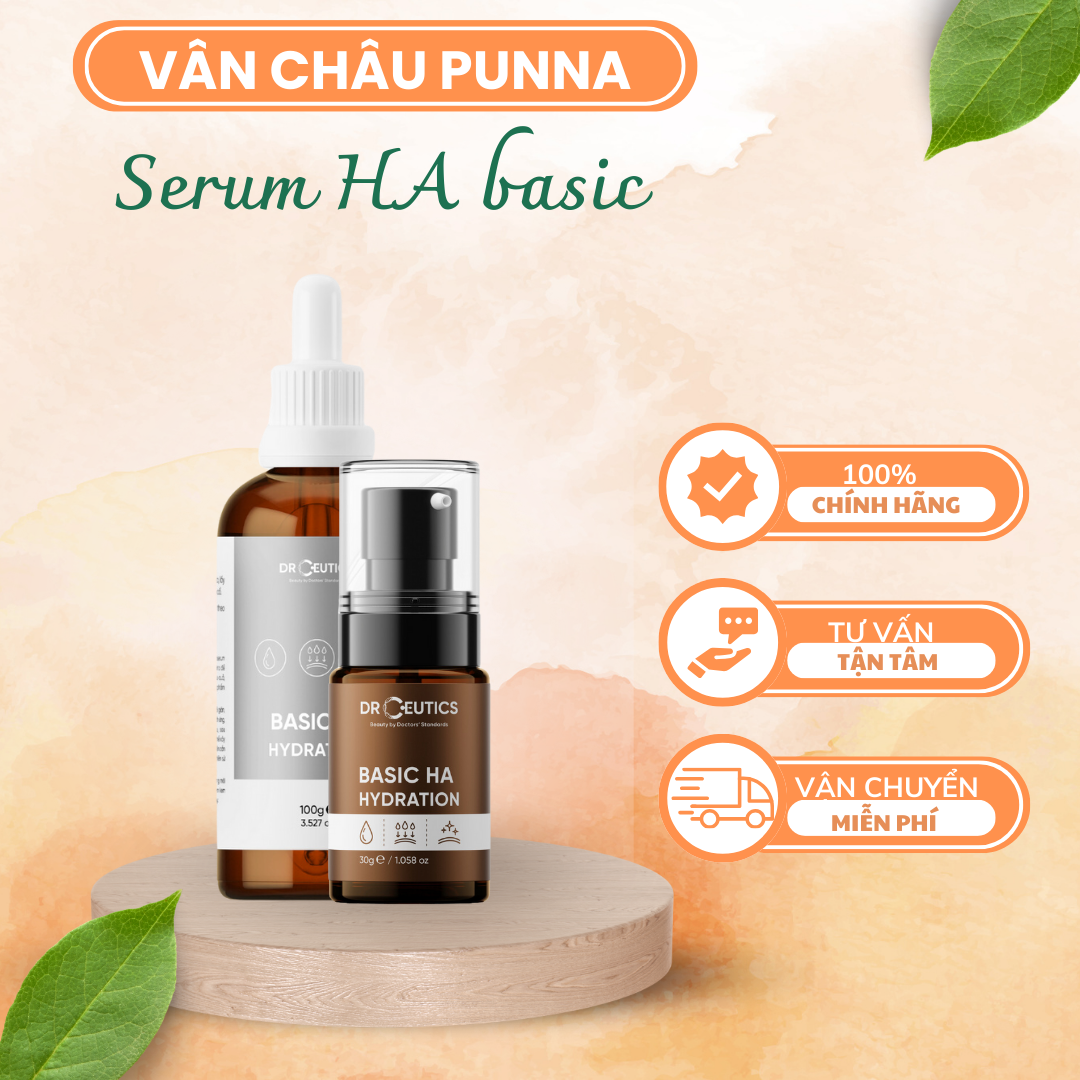 [Chính Hãng] Tinh Chất HA Drceutics Cấp Ẩm Và Căng Bóng Da Hyaluronic Acid + NMFs HA Basic Drceutics