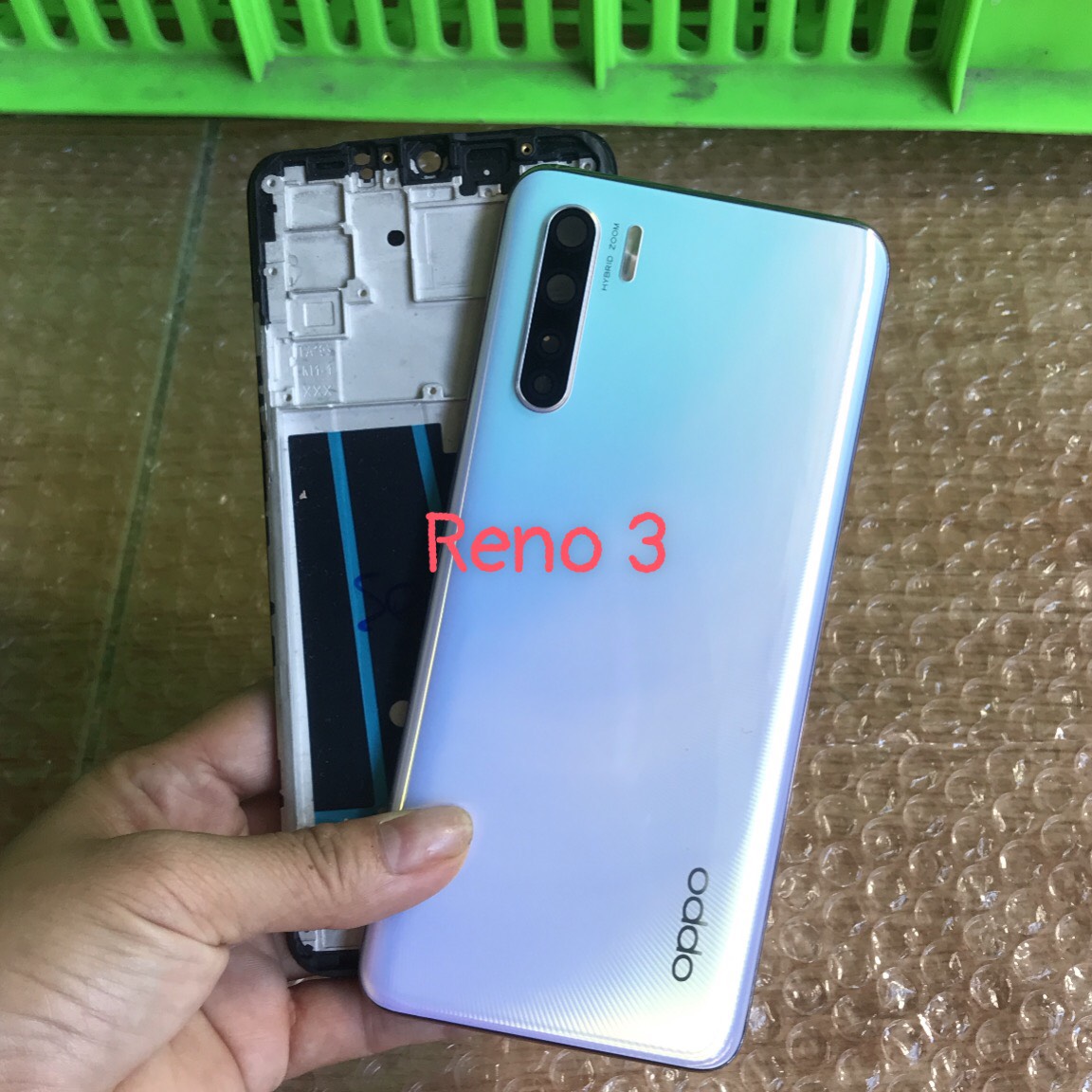 Bộ Vỏ Zin oppo Reno3, Reno 3 (kèm kính camera và nút bấm)