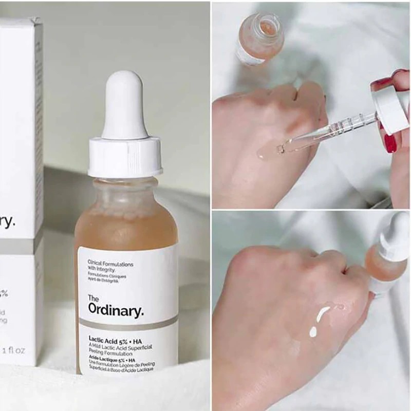 Sáng Da mờ Thâm mụn Lactic Acid 10% + HA 2% - The Ordinary