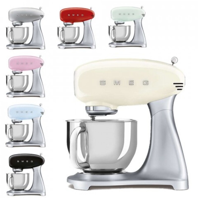 Máy Đánh Trứng Trộn Bột Đa Năng Smeg, Smeg Mixer, Công Suất 800W, Dung Tích 4.8L, Nhập Đức, Bảo Hành 12 Tháng