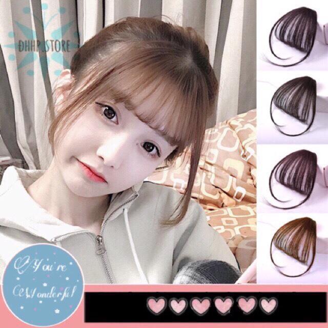 [HCM][ Nâu hạt dẻ ] Tóc Mái Thưa Giả tóc mái thưa 2/30