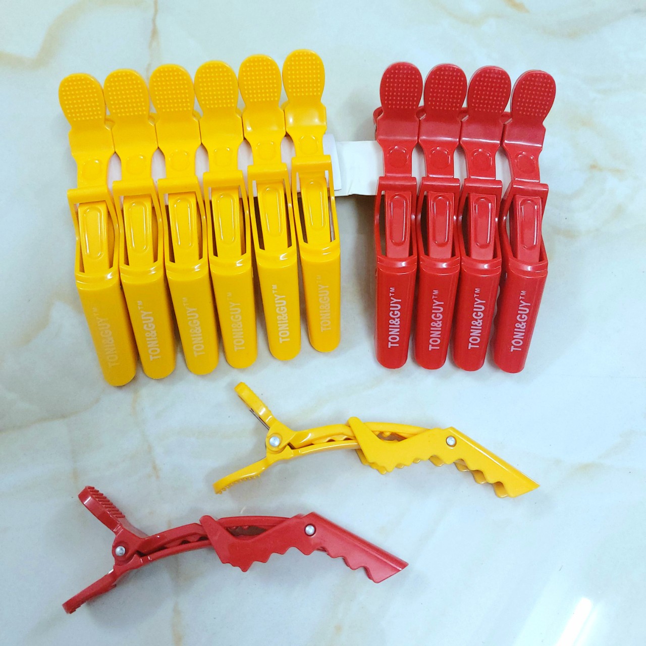 Sét 6 cây kẹp cá sấu loại 1- Dụng Cụ Hỗ Trợ Làm Tóc (Bán Bịch)