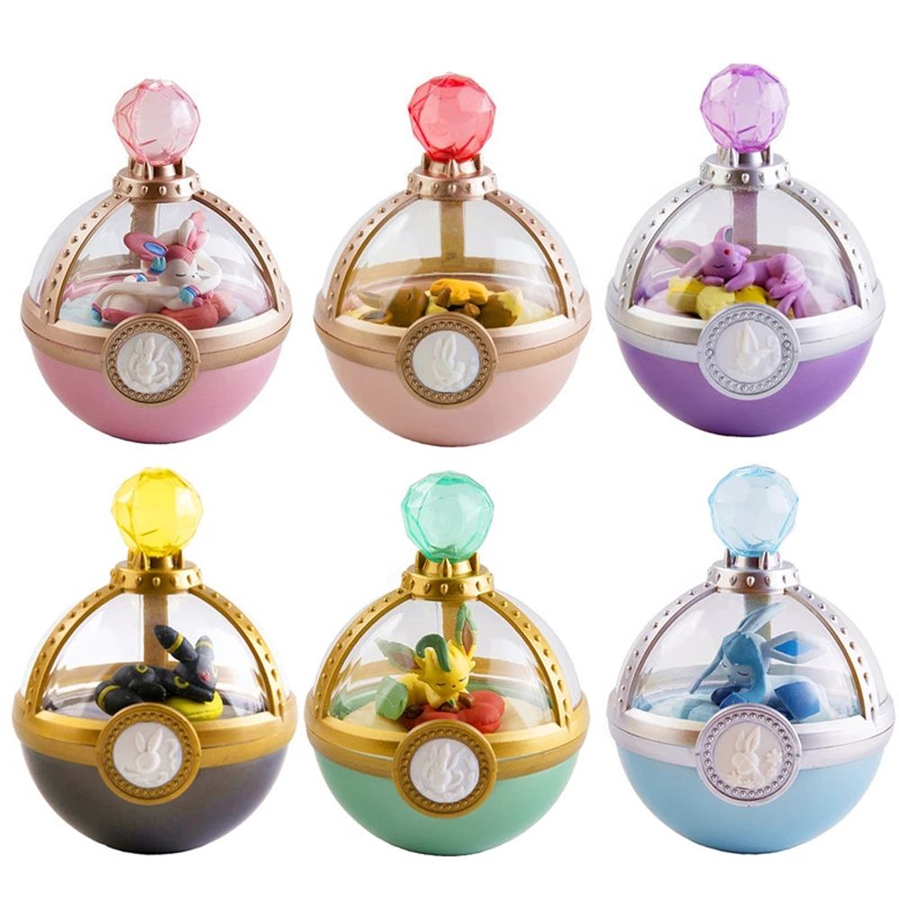GSGVS Collections Figure Model Toy Blind Box Toy Doll Sleeping Pokemon Eevee Family Pokemon Figure Pokemon Blind Box