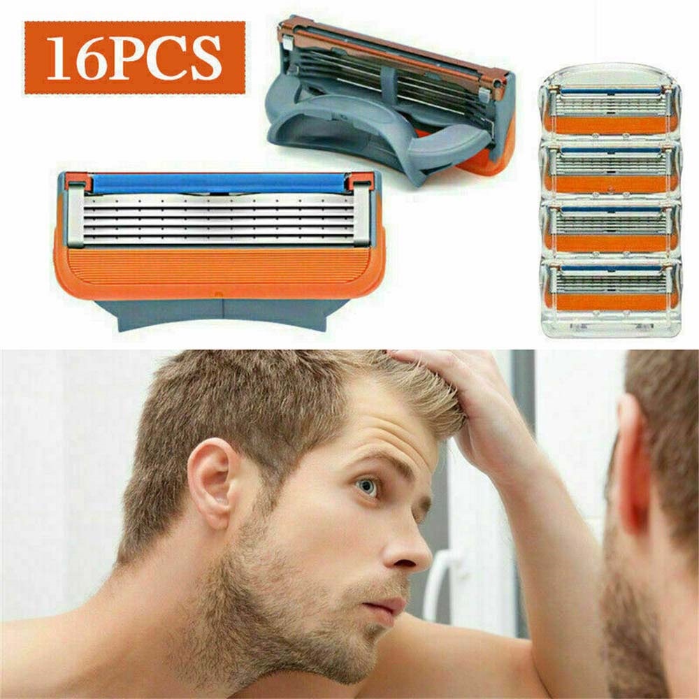 【Free shipping】 16Pcs For Gillette Fusion 5 Layer Men Razor Blade Refills Replacement Gift