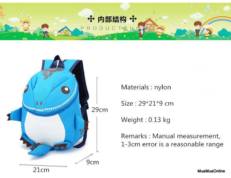Balo Khủng Long Đáng Yêu Cho Bé