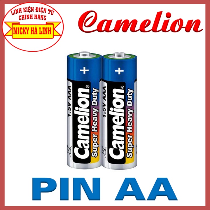 2 viên pin tiểu camelion, pin camerlion aa pin 2a