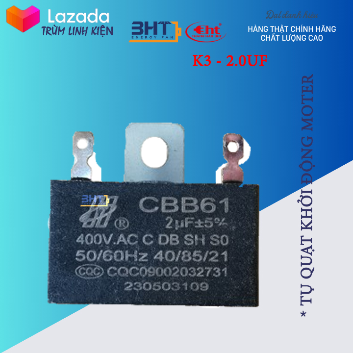 10 Tụ quạt 2uf và 1.5uf - 3ht