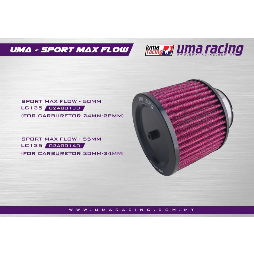LỌC GIÓ BÔ AIR TRỤ ( PÔ TĂNG TỐC) UMA RACING airfilter