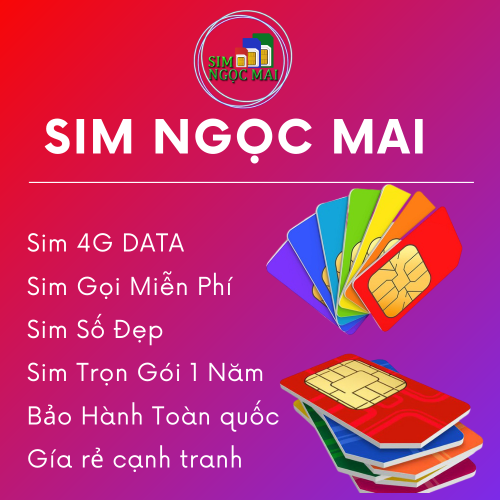 FREESHIP - CHƯA KÍCH HOẠT. Sim 4G Mobifone TK135 Miễn Phí Tháng Đầu 210gb Data - Sim Ngọc Mai