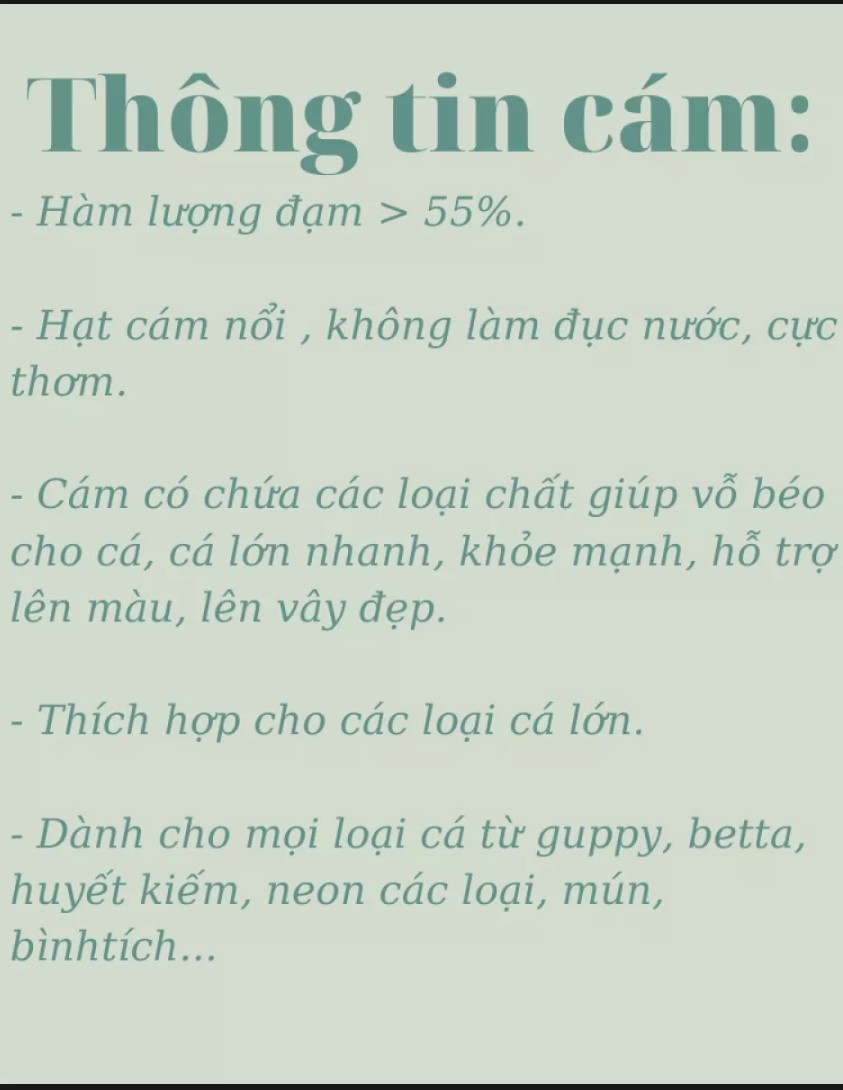 Cám Thái INVE NRD 5/8 (50g) : Thức Ăn Cá Cảnh