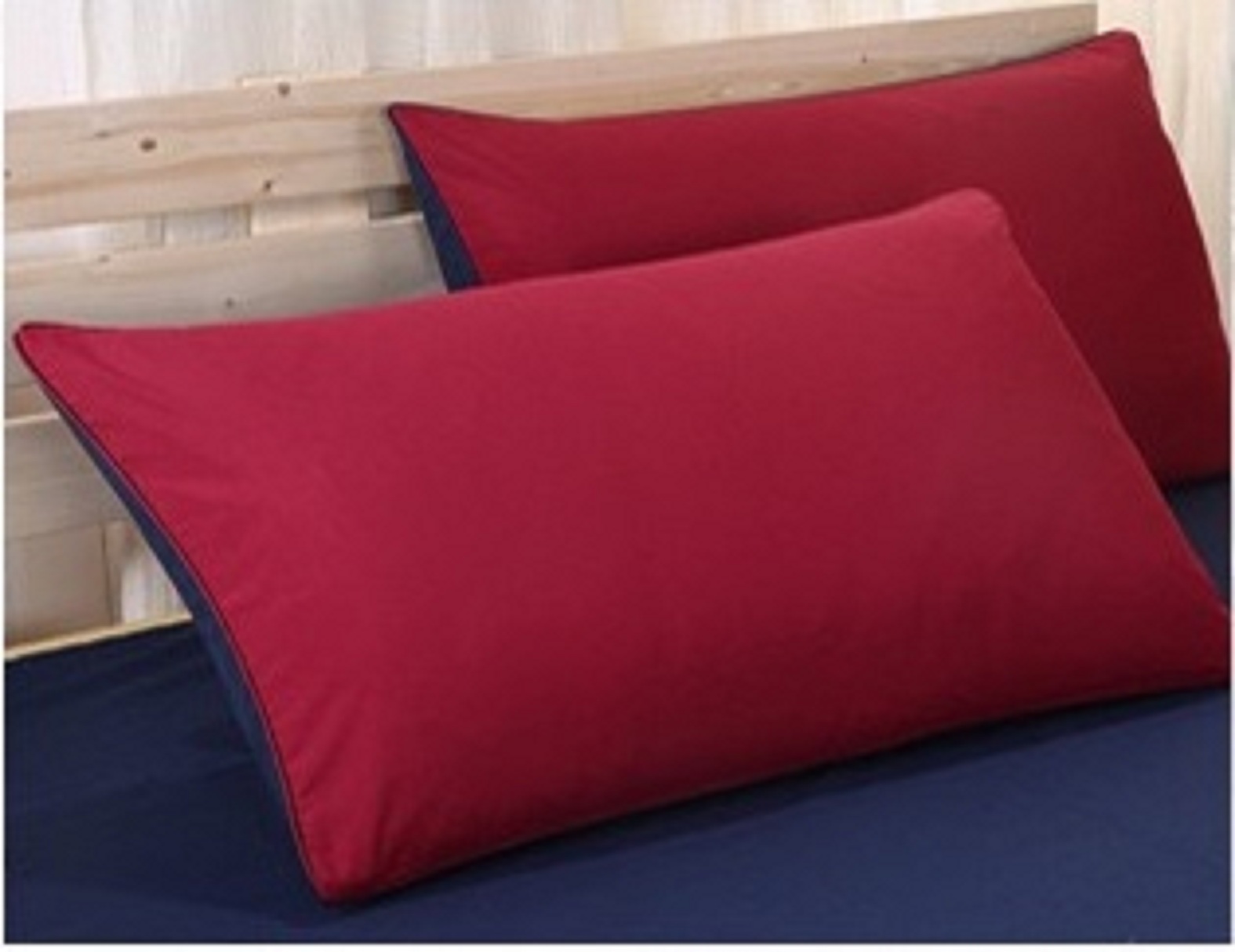 Bộ Chăn Ga Gối Cao Cấp 4 Món Nhập Khẩu Cotton Basic- Đỏ Đô mẫu CB3