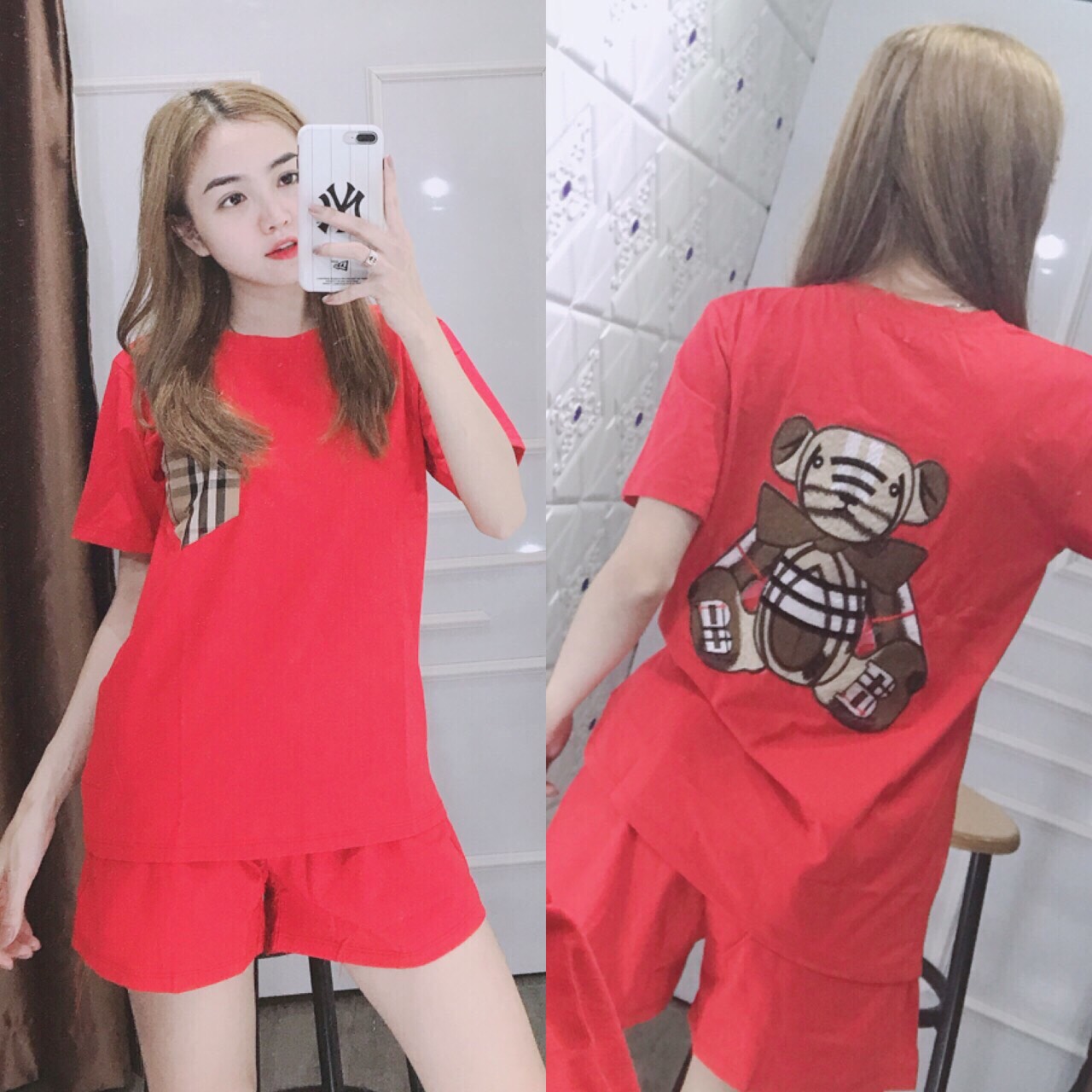 SET BỘ ĐỒ ĐÙI THUN COTTON CO GIÃN CAO CẤP
