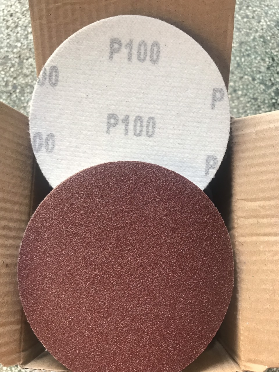 Nhám tròn 4 inch lông (100mm) - combo 10 tờ