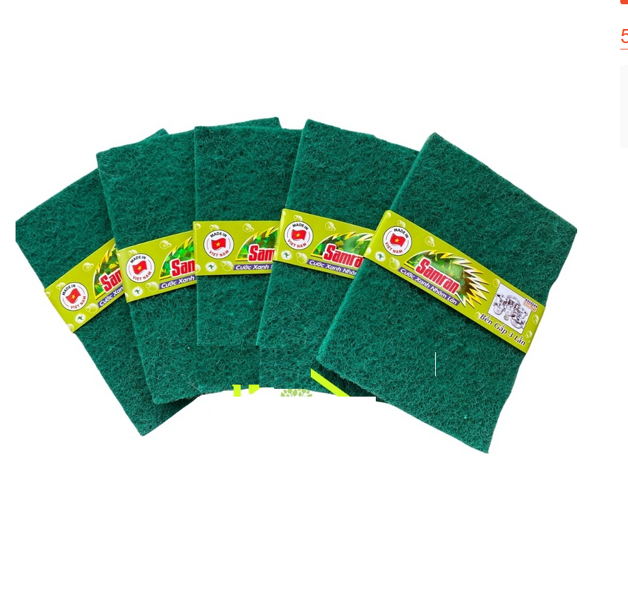 Miếng Rửa Chén Nhám Màu Xanh Size Lớn