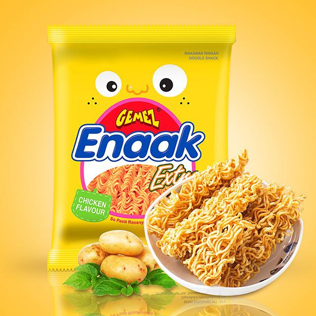 [DATE 7/2025][Combo 24 gói] Mì Ăn Liền Enaak - Mì ăn sống Snack Enaak vị gà - Mì trẻ em SIÊU GHIỀN