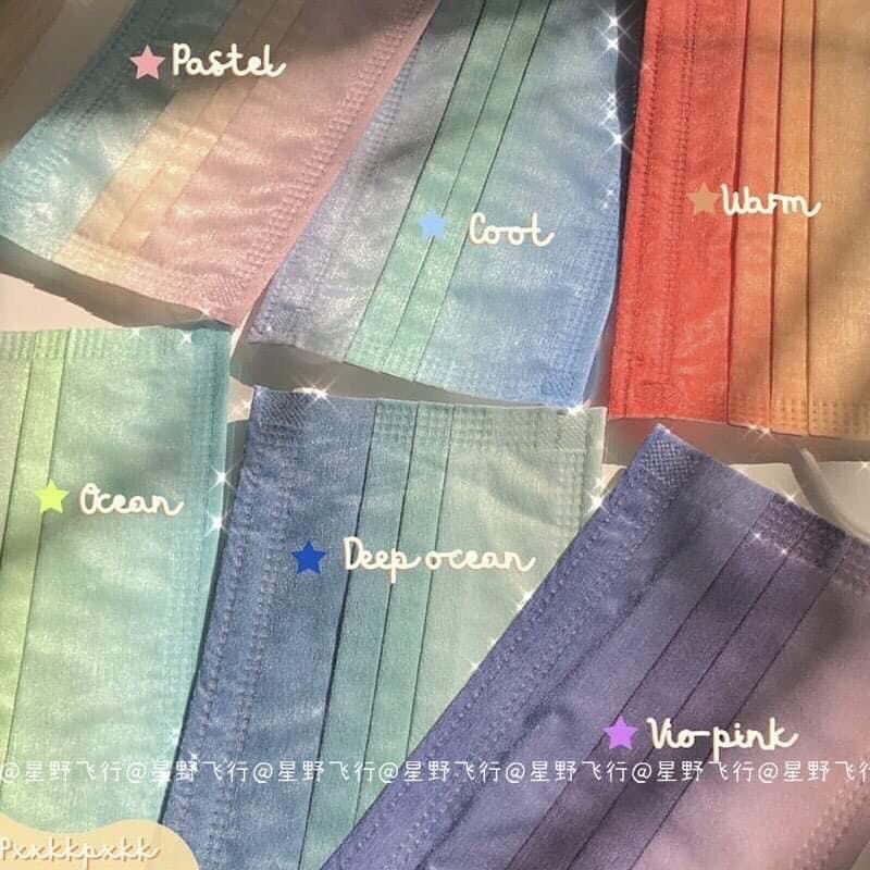 Khẩu trang cầu vồng Pastel