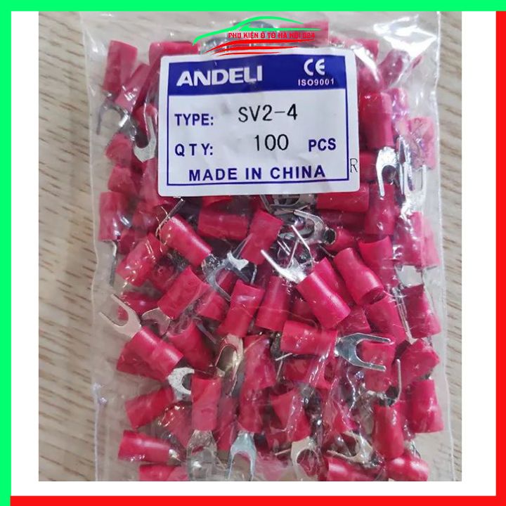 Đầu cos điện càng cua SV2-4 gói 100 cái