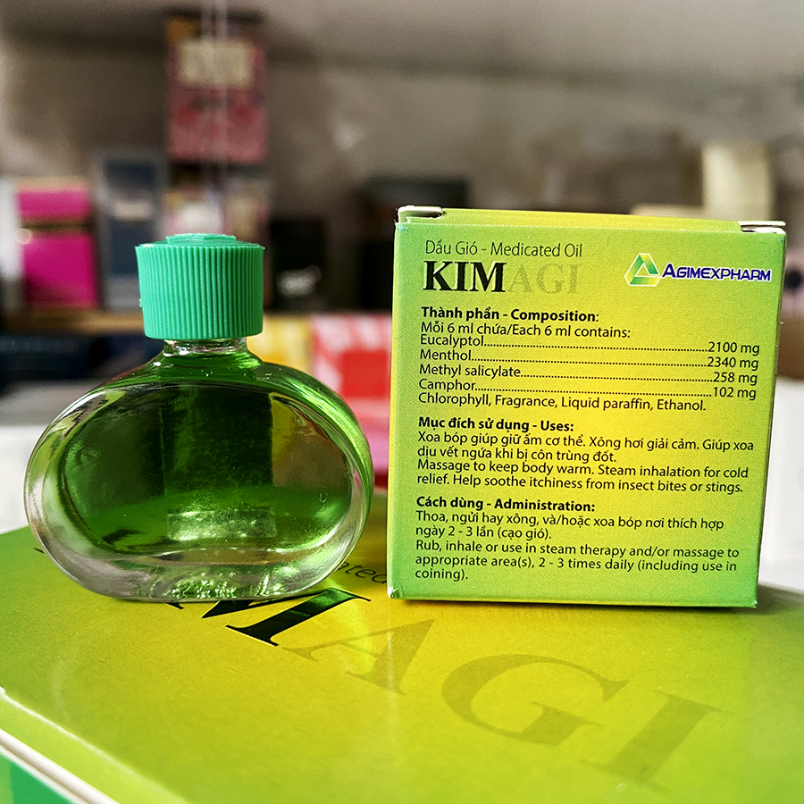 Dầu gió KIM AGI herbal 6ML (KIMAGI)