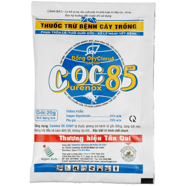 COC 85WP – THUỐC DIỆT TRỪ NẤM BỆNH CHO CÂY TRỒNG (GÓI 20G)
