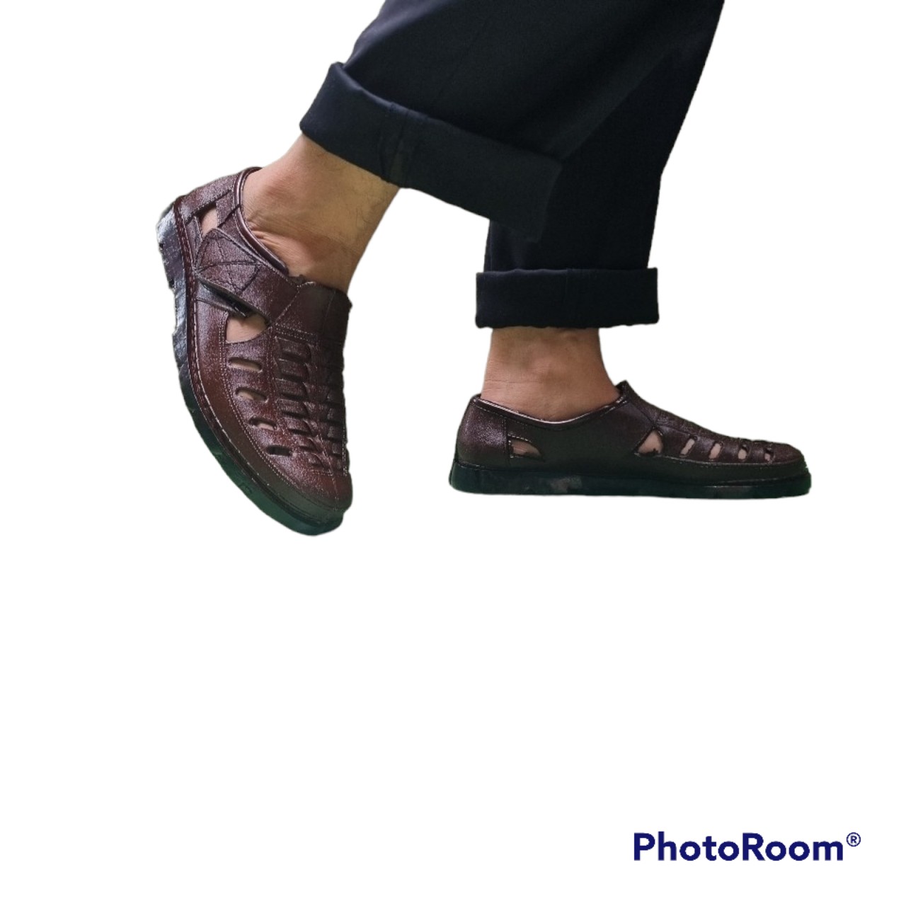Men's Plastic Rain Shoes Are Breathable