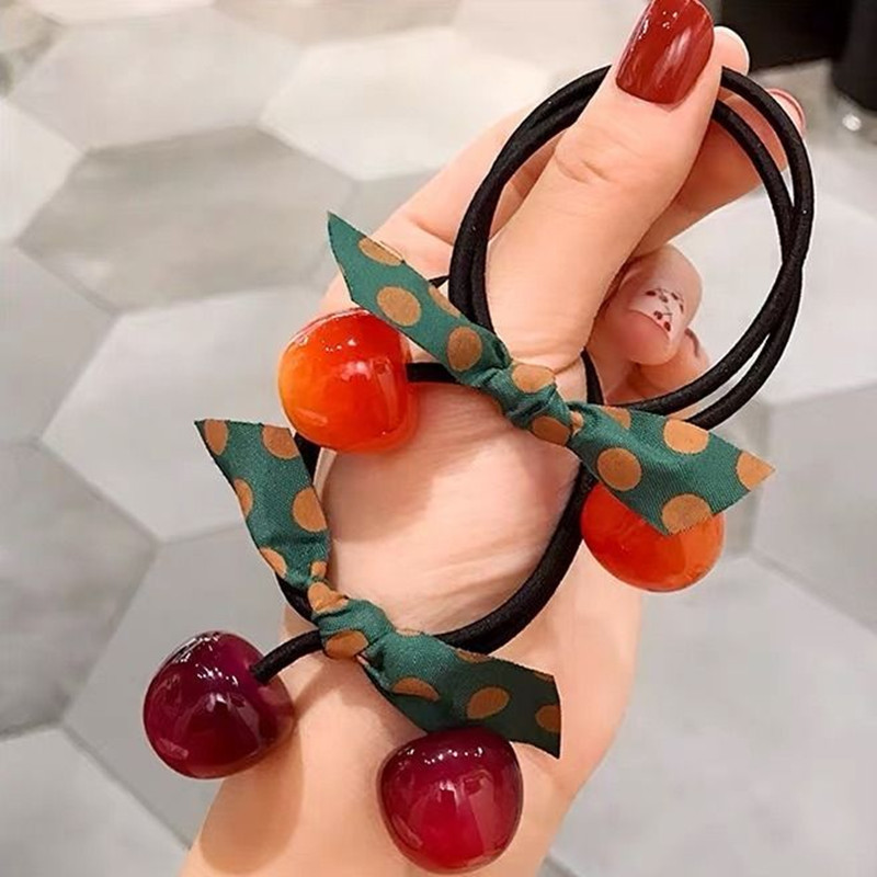 Cột tóc buộc tóc CHERRY cho nữ giá rẻ thời trang Ni9