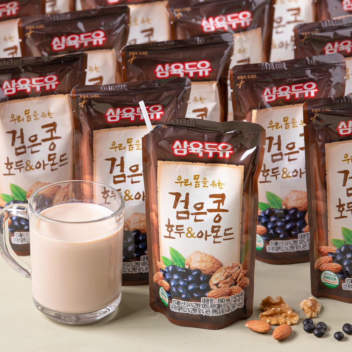Sữa hạt óc chó, đậu đen và hạnh nhân Hàn Quốc (190ml)