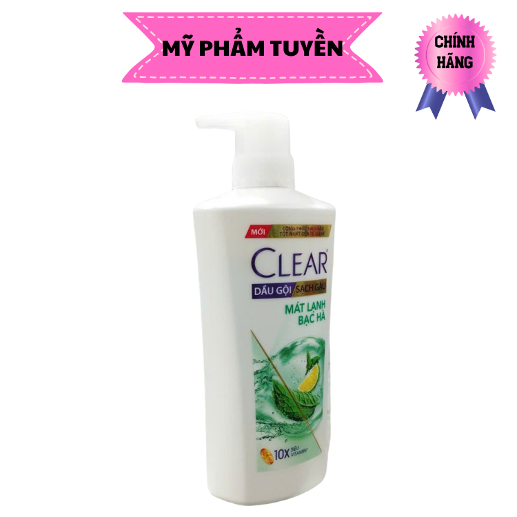 Dầu gội sạch gàu Clear mát lạnh bạc hà