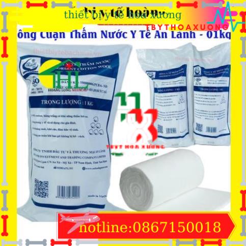 Bông cuộn 1kg bông y tế bạch tuyết