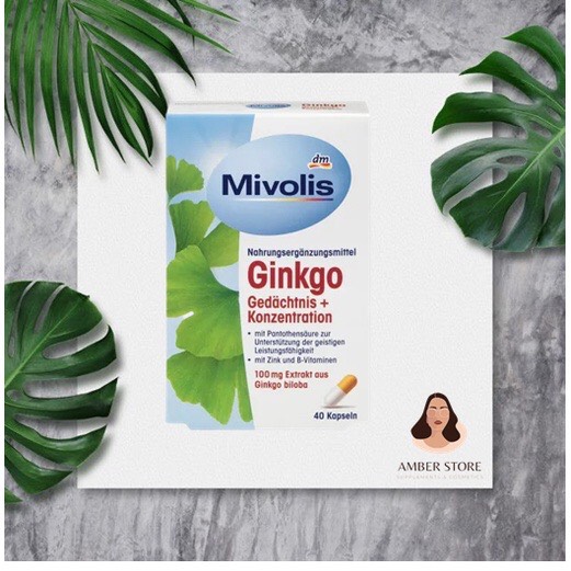 [HÀNG NỘI ĐỊA ĐỨC] Mivolis Đức- Viên Uống Bạch Quả (BỔ NÃO GINKGO BILOBA )