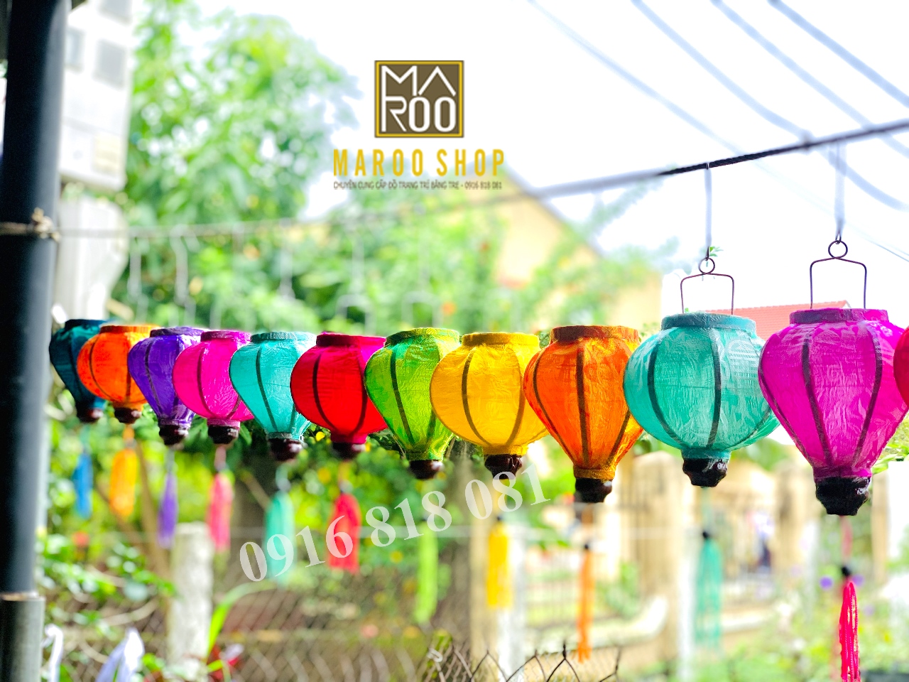 COMBO 10 ĐÈN LỒNG HỘI AN VẢI LỤA SIZE MINI 10 CM SIÊU XINH