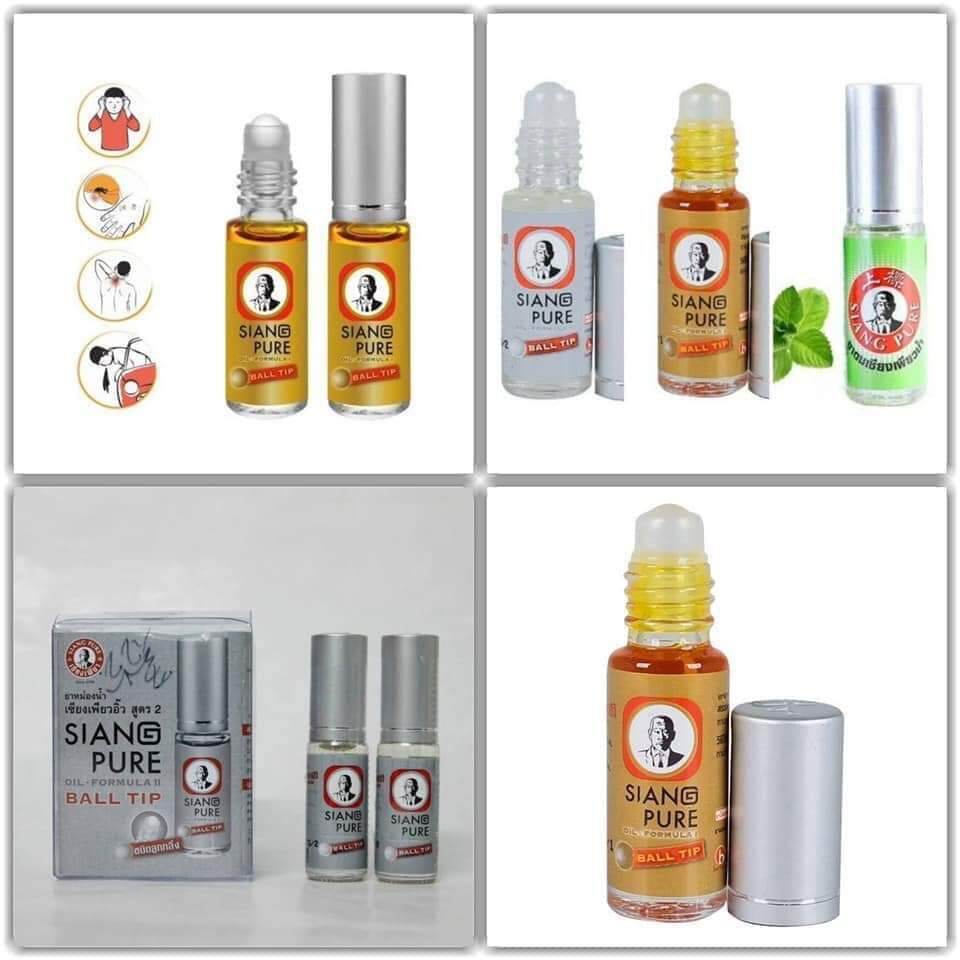 Dầu lăn Siang Pure Thái Lan - Chai 3cc