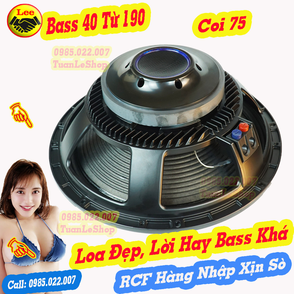 Loa bass 40 côn 75 từ 190 rcf, loa 4 tấc – hàng nhập khẩu xịn sò – gái 01 chiếc