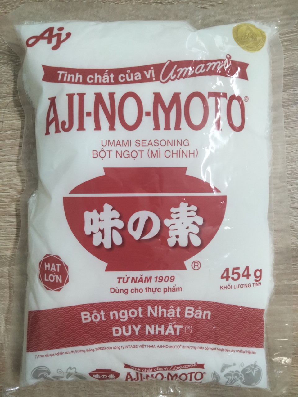 Gói Bột ngọt (Mì chính) hiệu AJI-NO-MOTO 454gr