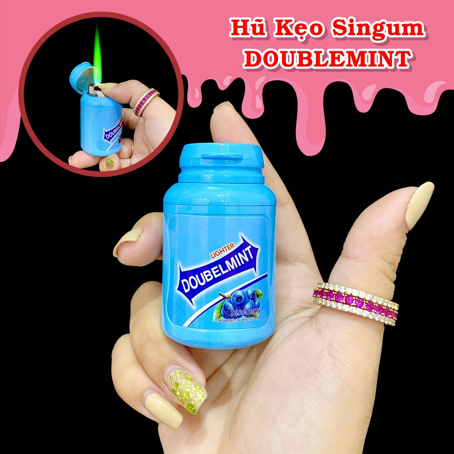 BẬT LỬA KHÈ HÌNH HŨ KẸO SINGUM  (FULLBOX) - (XÀI GAS)