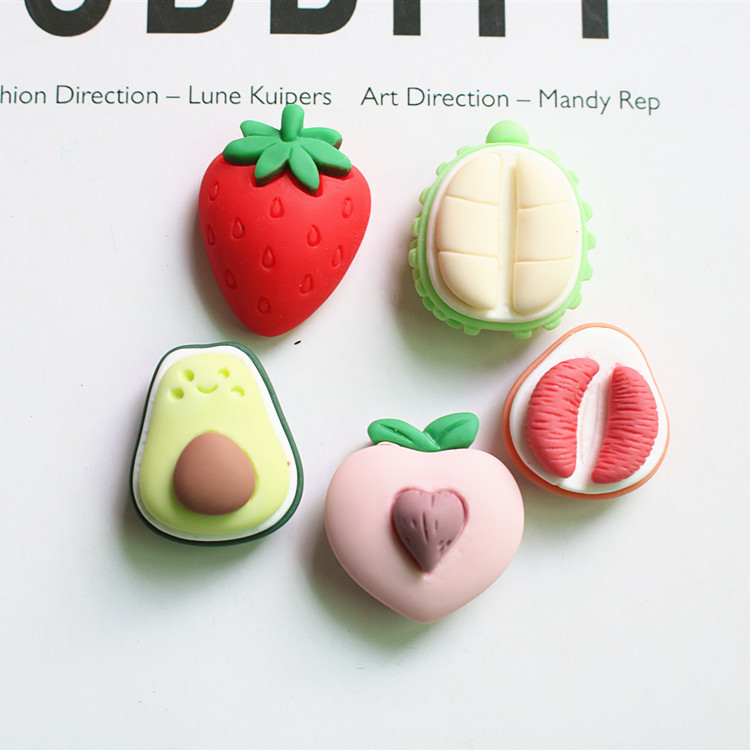 Jibbitz sticker hoa quả gắn dép sục Crocs
