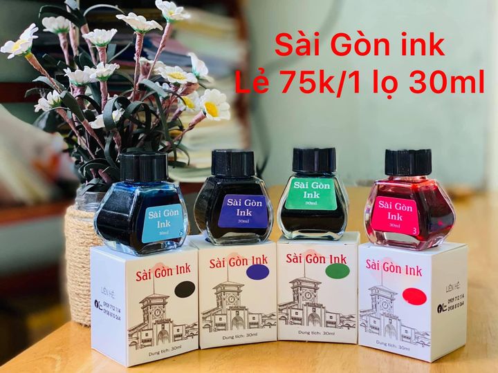 [HCM]MỰC BÚT MÁY SÀI GÒN INK 30ML