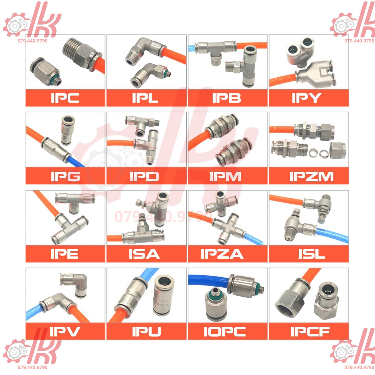 Nối hơi inox IPC