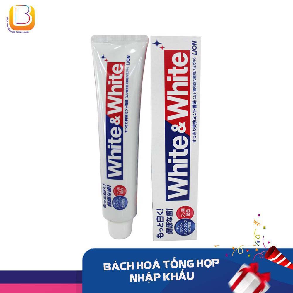 KEM ĐÁNH RĂNG LION WHITE WHITE NHẬT BẢN 150G